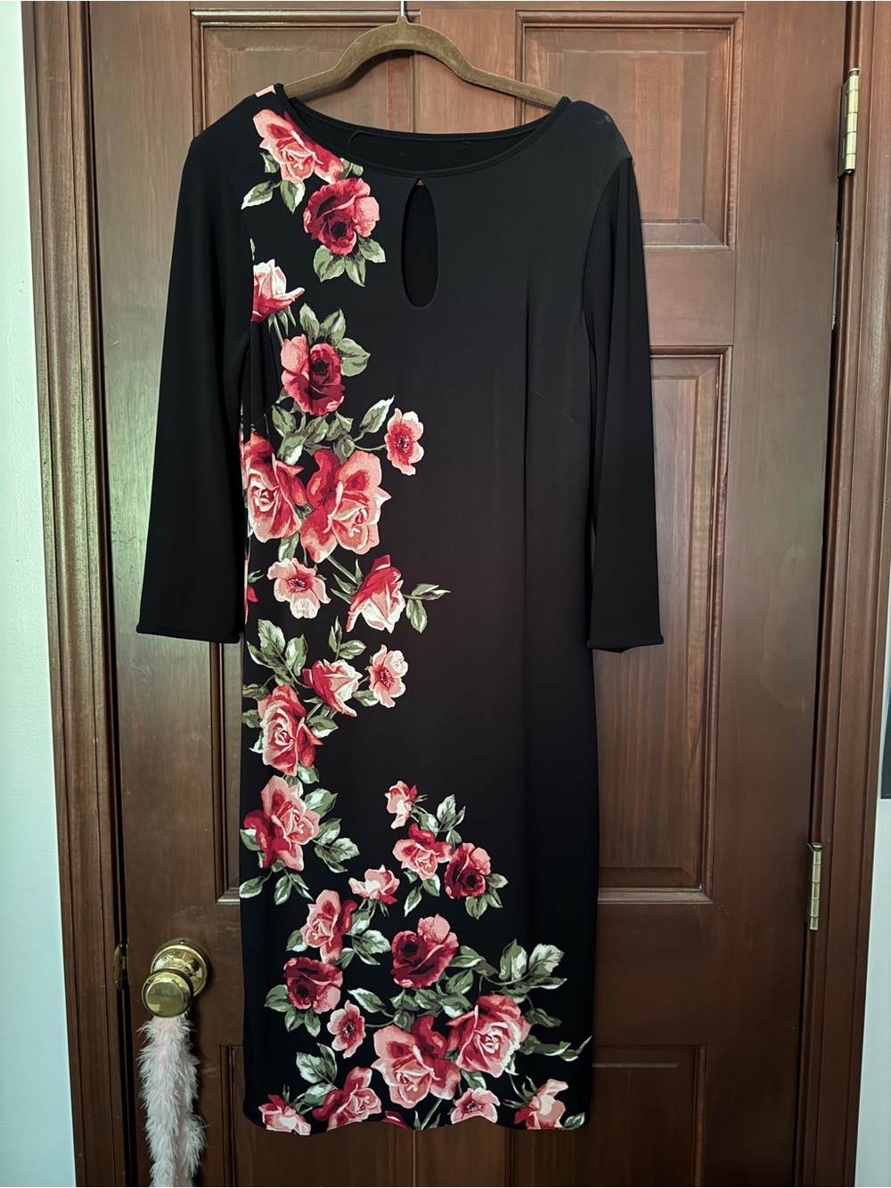 Reversible White House Black Market floral midi dress